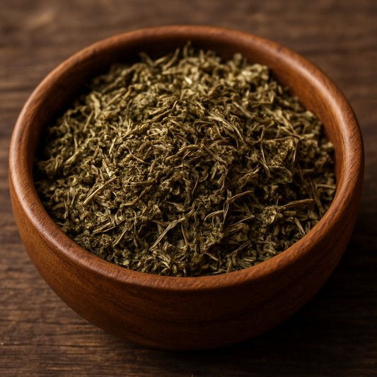 Milk Thistle Dried Herbs in Bowl